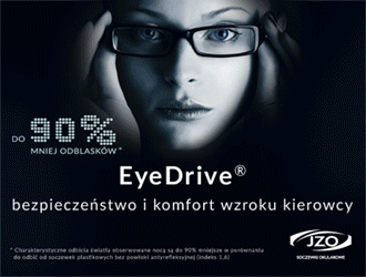 szkła Eyedrive dla kierowców do jazdy nocą