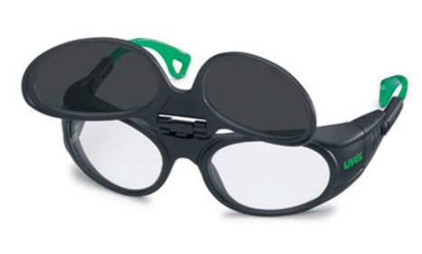 okulary uvex 5505 flip-up z nakładką spawalniczą